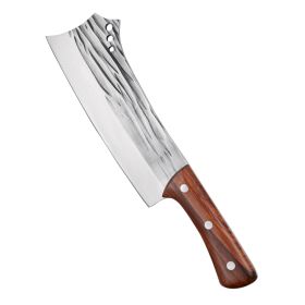 Kegani Meat Cleaver Knife - Heavy Duty Bone Chopper - 1.4 Lbs Butcher Knife Bone Knife - High Carbon Steel Butcher Knife For Meat Cutting